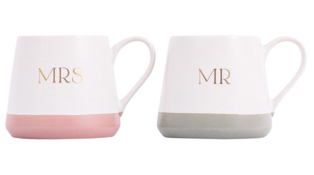 Mrs and Mr Mug Set